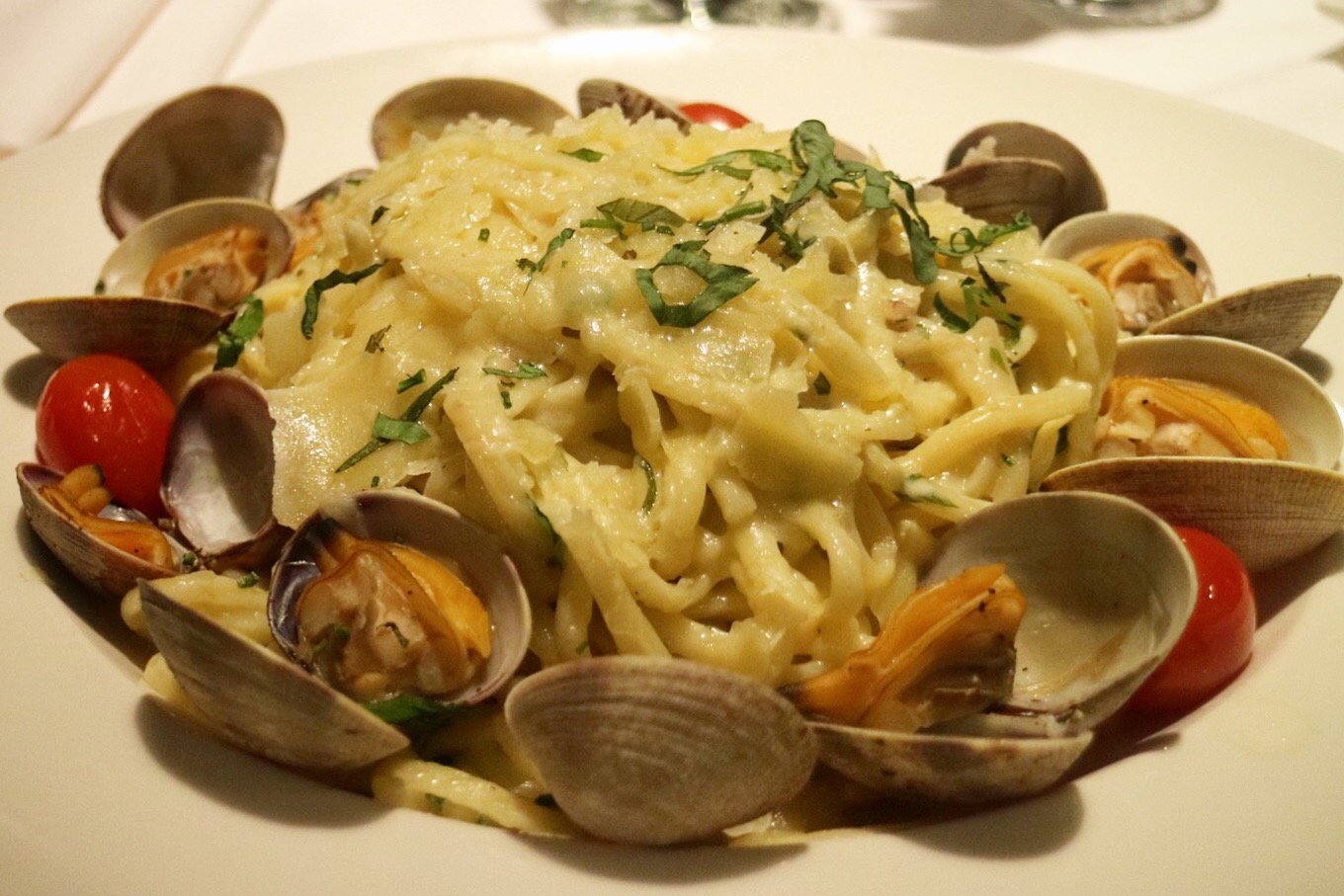 Linguini Vongole @ Dockside Restaurant ($40 Menu)